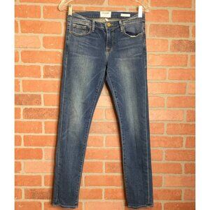 Frame Denim Le Garcon Slim Boyfriend Jeans Size 26 Mid-Rise Stretch